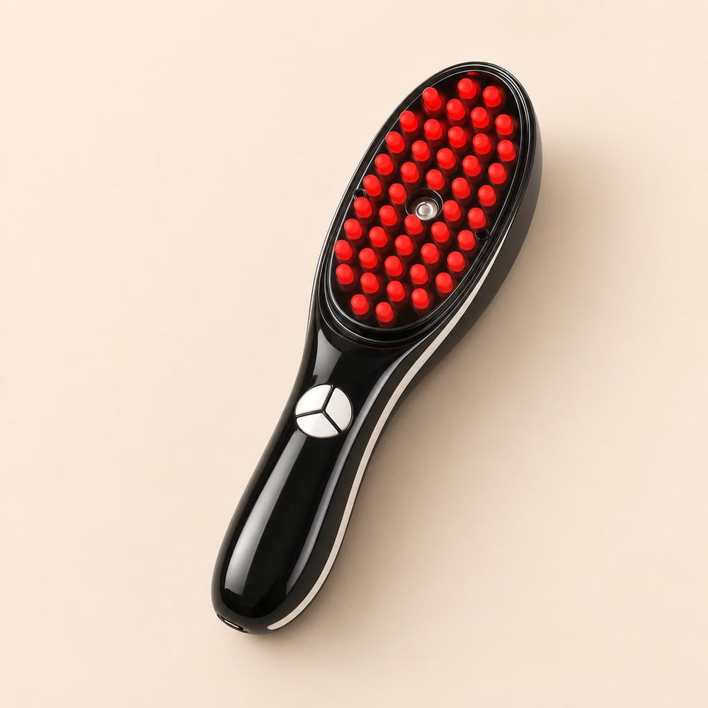 Velalune Noir Spray, cepillo capilar con nebulizador y luz LED